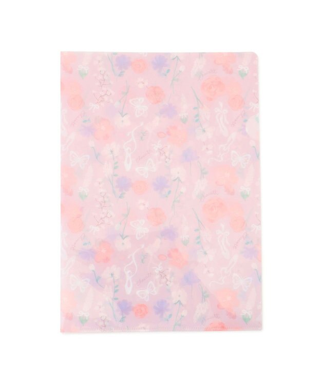 Chacott フラワークリアファイル ロイヤルピンク