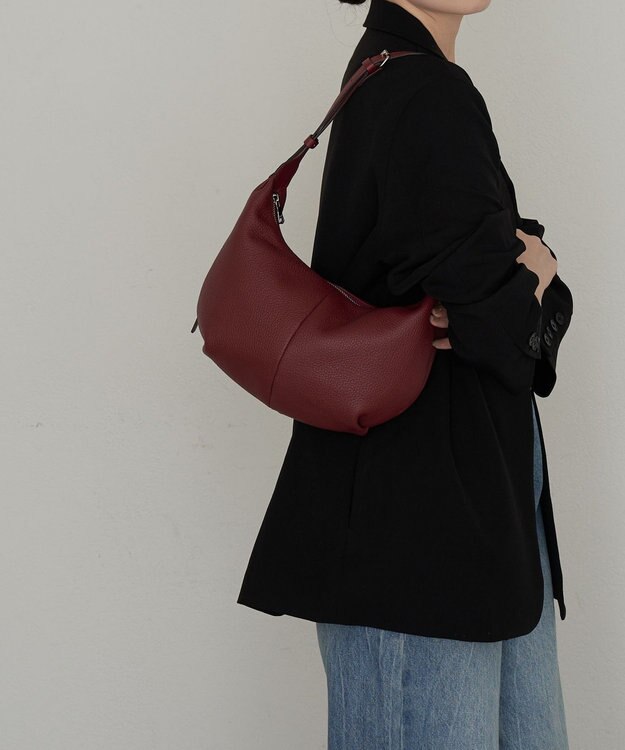 russet 【2025AW新作】シボレザーショルダーバッグ S(CE-1589) Bordeaux