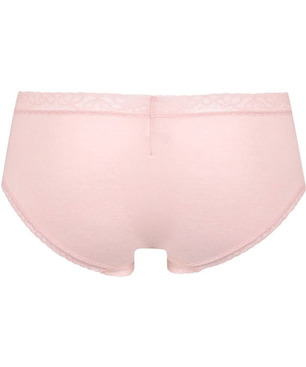 Wing ショーツ 綿混(身生地部) やさしい肌あたり 【デイリーフィット やわらかコットン】 はきこみ丈あさめ EC2230 ウイング／ワコール ピンク