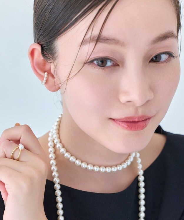 Phoebe 【金属アレルギー対応】パールフローイヤーカフ　ゴールド/ニッケルフリー ゴールド