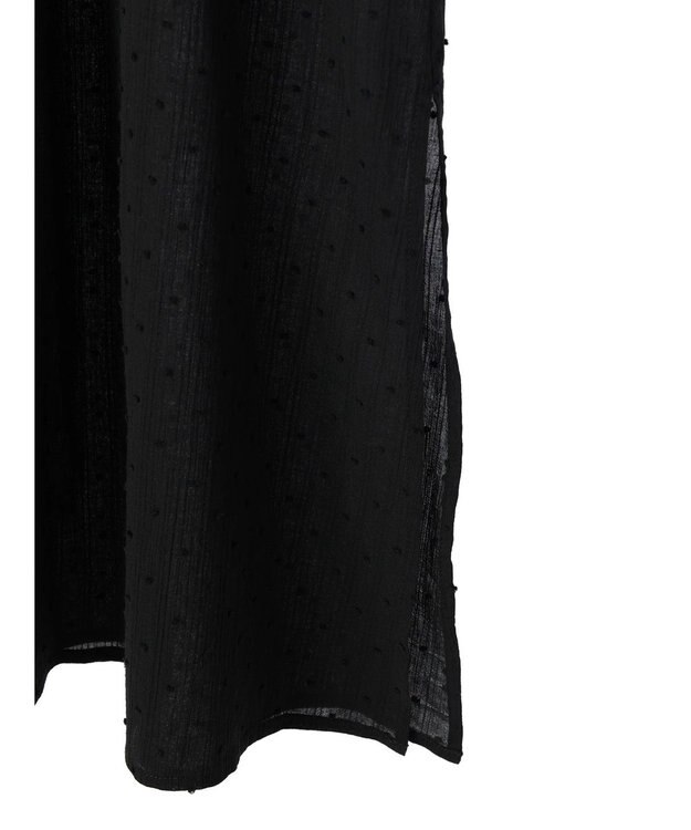 earth music&ecology ドットドビーワンピース Black