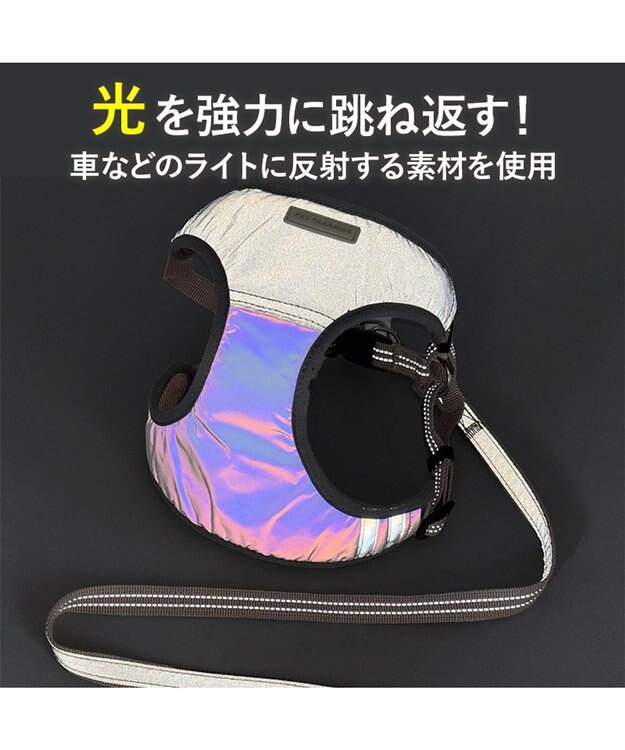 PET PARADISE ペットパラダイス 超反射 切り替え ハーネス＆リード ３Ｓ 《ブルーグリーン》 ブルーグリーン
