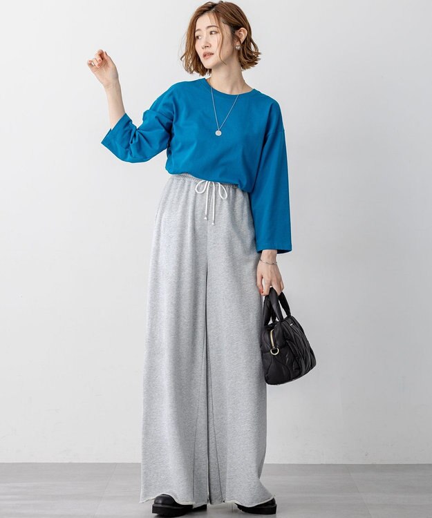 23区 キルティング ボストン バッグ ブラック系