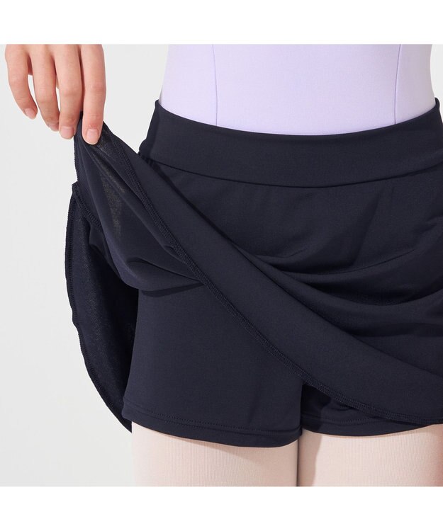 Chacott ショートスパッツ付スカート ネイビー