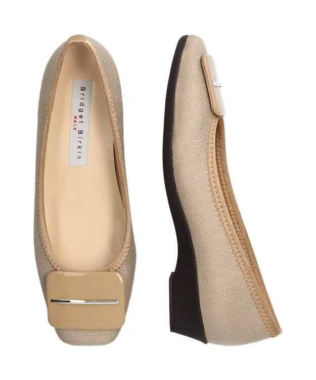 Bridget Birkin 【Bridget Birkin walk】バックルモチーフウォーキングパンプス ベージュ雑材