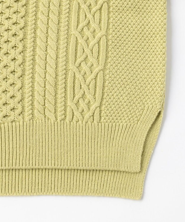 UNFILO アランパターンニット ピスタチオ