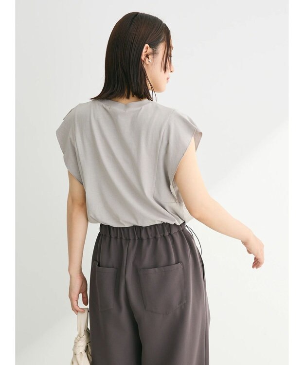 Green Parks ・ＳＵＧＡＲ　ＳＰＯＯＮ【ＣＯＯＬ】フレンチスリーブＴＥＥ Light Gray