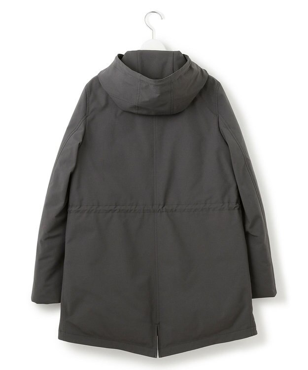 23区 L 【一部店舗限定/滝沢眞規子さん着用/撥水加工】ミリタリー フーデット ダウンコート グレー系