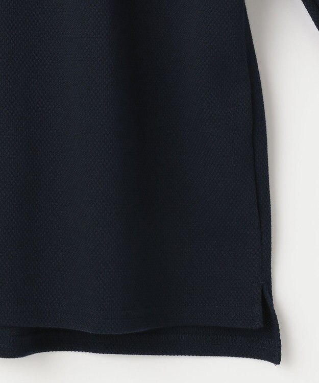 23区GOLF 長く愛せる定番人気！【MEN】【日本製】ハニカムカノコ 長袖ポロシャツ ネイビー系