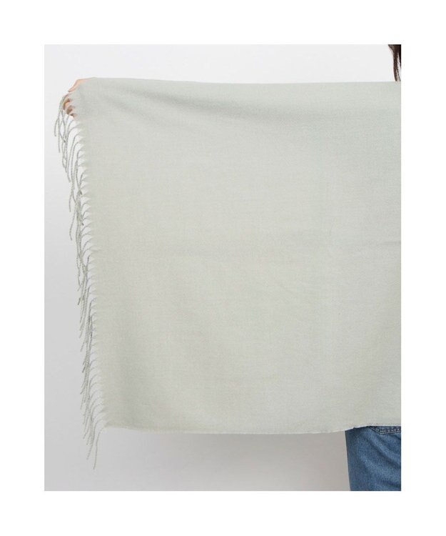 UNBILLION カシュネ cache nez / ツイル無地ストール グリーン