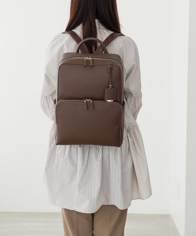 ACE BAGS & LUGGAGE 【雑誌掲載】 Jewelna Rose フレイヤ・リュック２ A4サイズ 13.3インチPC 16126 ジュエルナローズ 通勤 ビジネスバッグ ダークブラウン