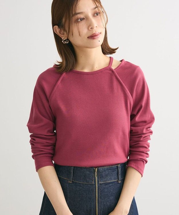 Green Parks ・ＳＵＧＡＲ　ＳＰＯＯＮ　レイヤードライクリブロンＴＥＥ Bordeaux