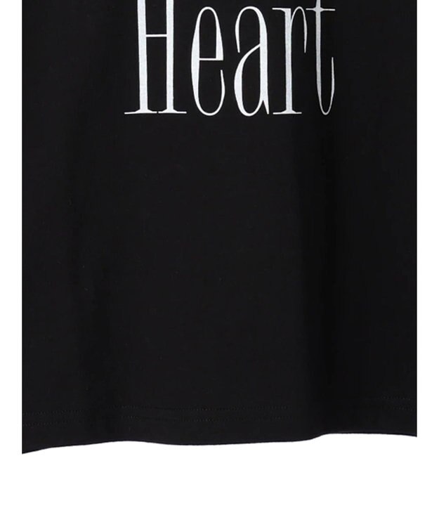 Green Parks ・Ｐｅｔｉｔ　Ｆｌｅｕｒ　ロゴｐｔフレアスリーブロンＴ Black