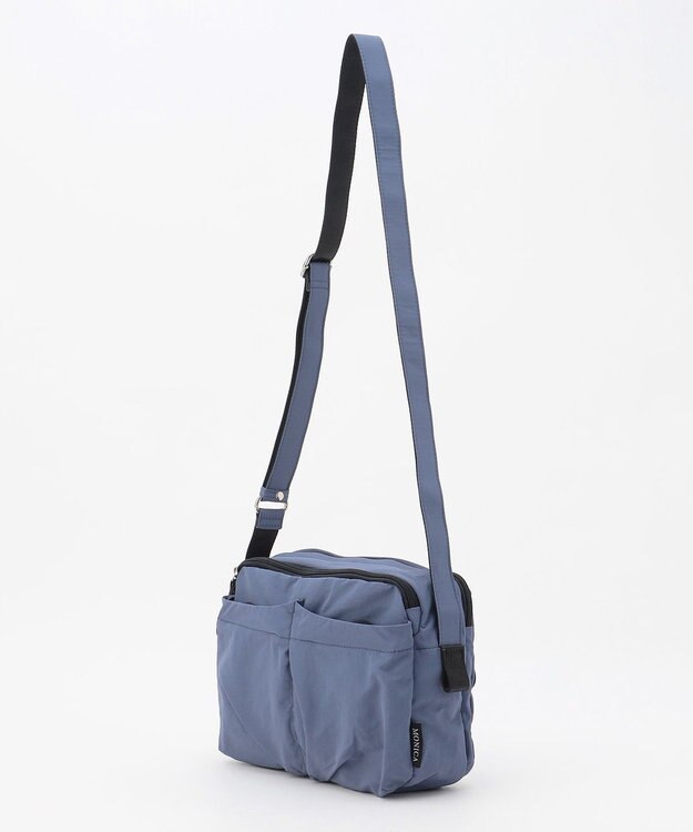 LA BAGAGERIE 【MONICA】フロントポケットショルダーバッグ ダークブルー