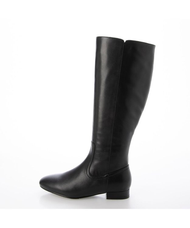Riz raffinee <Riz raffinee>スクエアトゥプレーンロングブーツ ブラック
