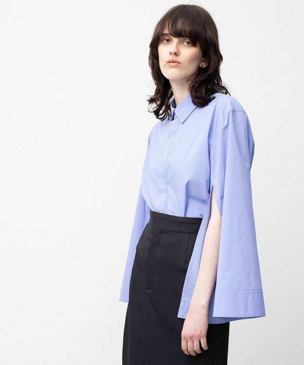 NAVE 【Nave】タイプライター シャツ ブルー系