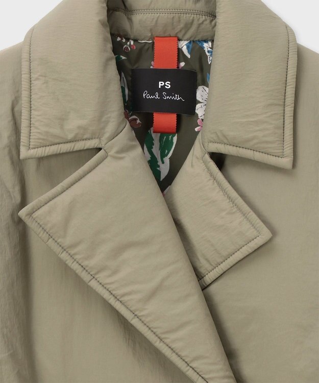 Paul Smith タフタ ショートコート グレイッシュベージュ