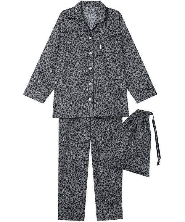 ワコール／睡眠科学 パジャマ 長袖 長ズボン 綿100%(本体) サテン 【睡眠科学×mintdesigns】 レディース YDX605 睡眠科学／ワコール