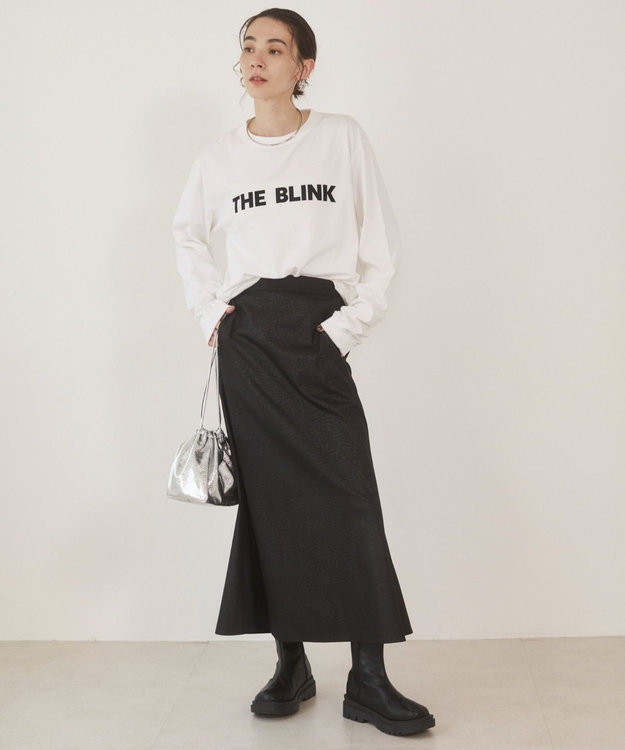 WEGO 【ANGIE VINTAGE】レザーライクシャツ＆スカートセットアップ ブラック