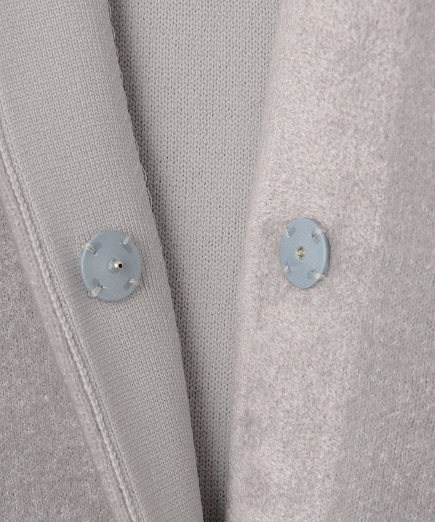 自由区 【Premium Collection】キュプラシェニール カーディガン ライトグレー系