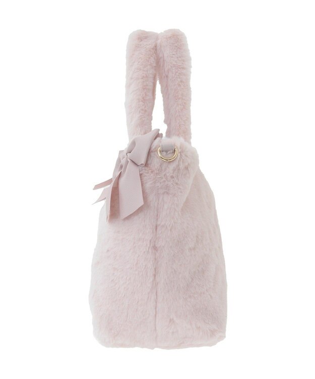 Maison de FLEUR ピンクマニア2Wayファーリボンバッグ Light Pink