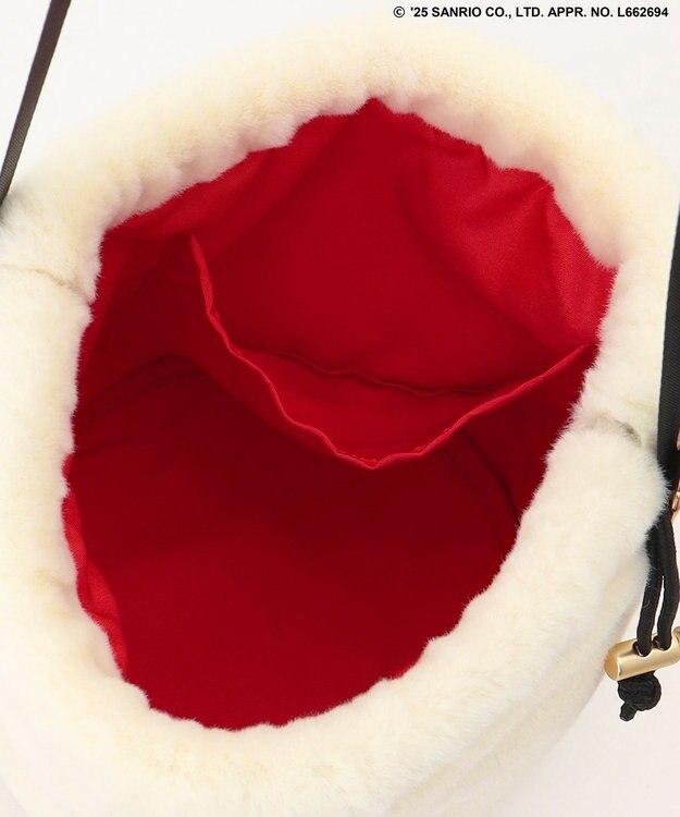 ANY 【ハローキティ×ANY】フェイクファーバッグ ホワイト