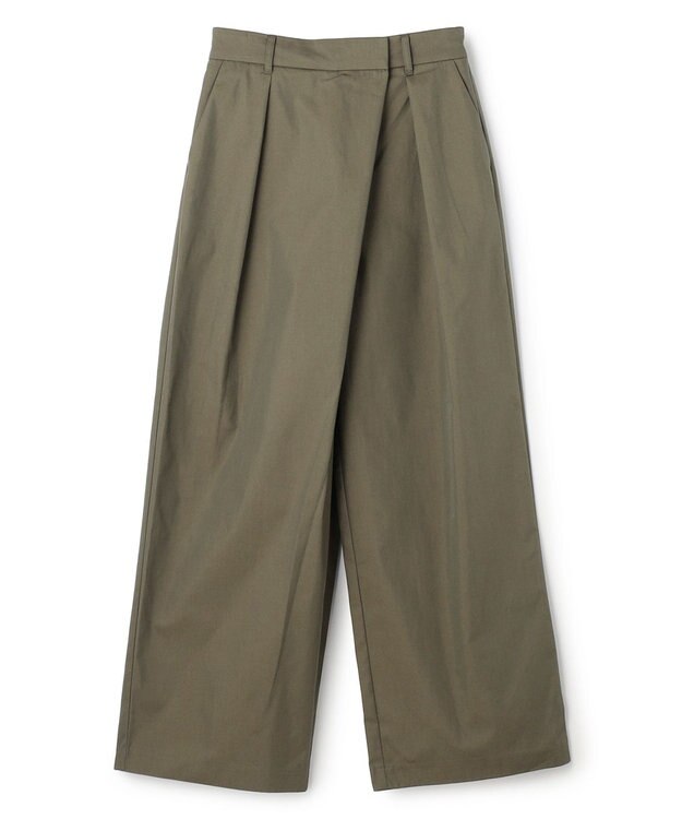 UNFILO L アシンメトリー ラップパンツ カーキ