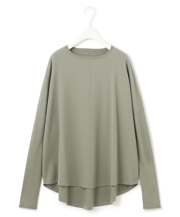 ICB 【洗える】 ヴィスコースワイド プルオーバー モスグリーン系