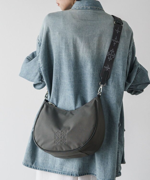 russet ＜360g/撥水性あり＞ コーデュラナイロン2wayショルダーバッグ(CE-1537) Gray