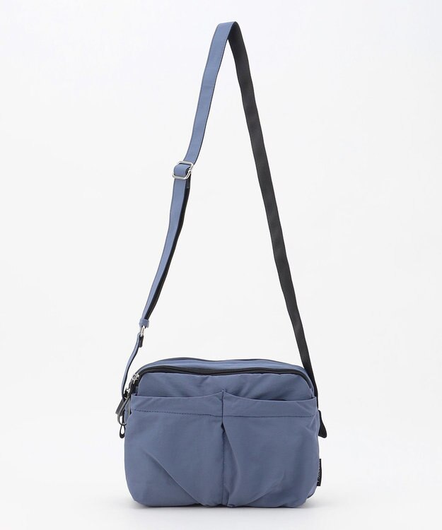 LA BAGAGERIE 【MONICA】フロントポケットショルダーバッグ ダークブルー