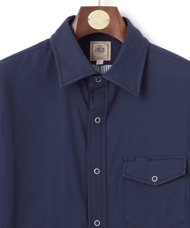 J.PRESS MEN シャツブルゾン ネイビー系