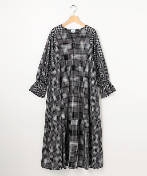 組曲 ライトトロピカル ワンピース ブラック系3