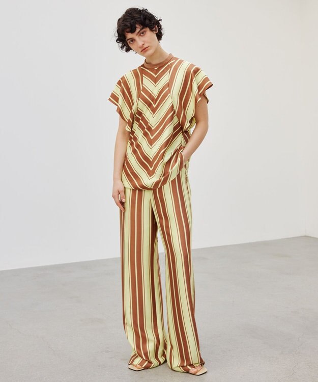 BEIGE， 【洗える】GUILLABERT / ブラウス Lime×Camel