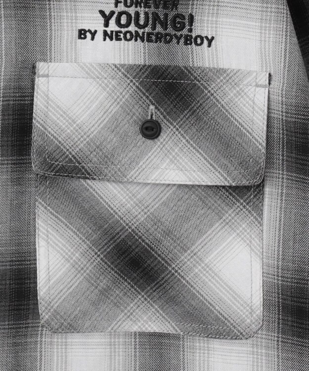 WEGO 【ユニセックス着用ITEM】グラフィックオンブレチェックシャツ（LS） 柄2