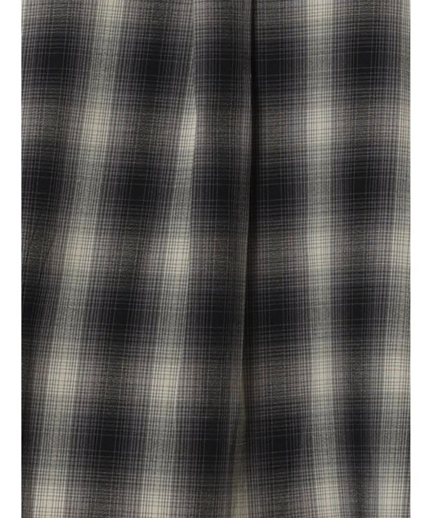 Te chichi チェックショートシャツ（セットアップ可）《2025Autumn catalog item》 ブラック