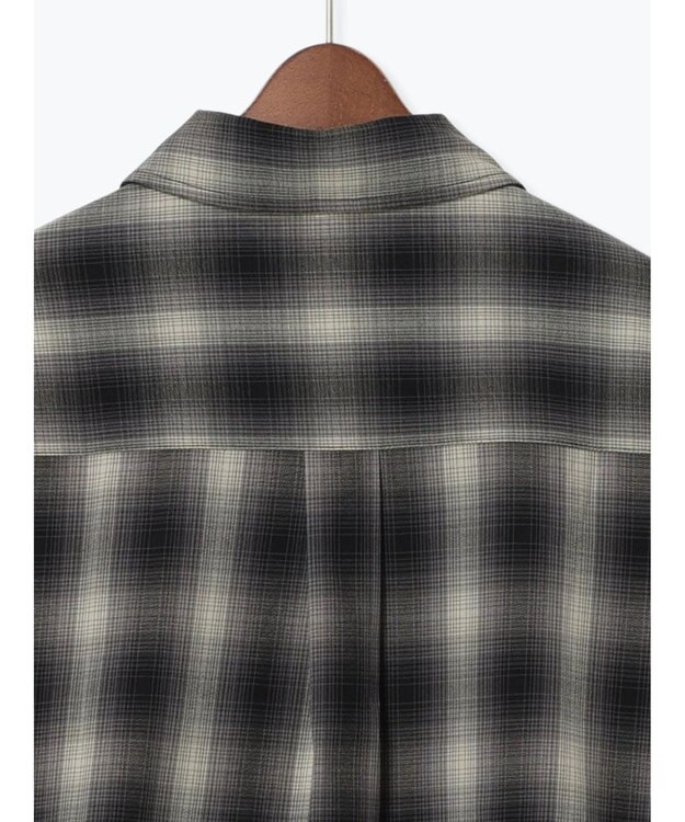 Te chichi チェックショートシャツ（セットアップ可）《2025Autumn catalog item》 ブラック