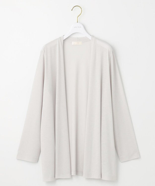 ANY SIS 【接触冷感 / UVカット】着流し カーディガン ライトグレー