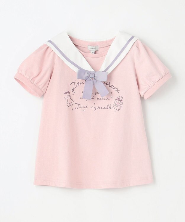 ANY KIDS セーラーカラー Tシャツ ピンク