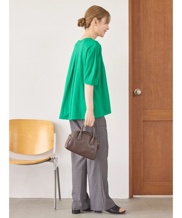 AMERICAN HOLIC 接触冷感袖コンシャスカットプルオーバー Green