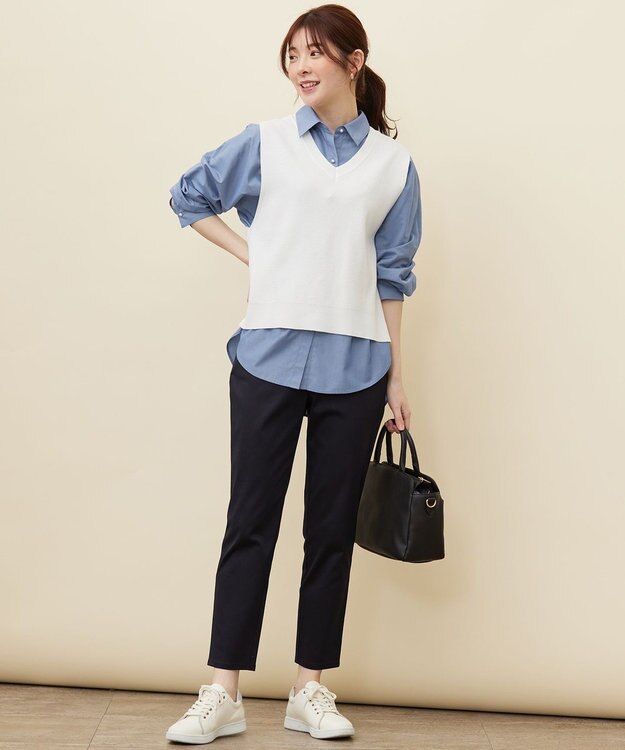 ANY SIS 【前後着用可】2WAYニット ベスト オフ