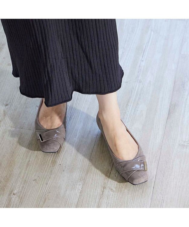 Riz raffinee <Riz raffinee>【レイン対応】ベルト巻きスクエアトゥパンプス