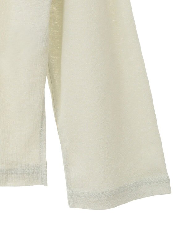 Green Parks シアー切替長袖プルオーバー Lime Green