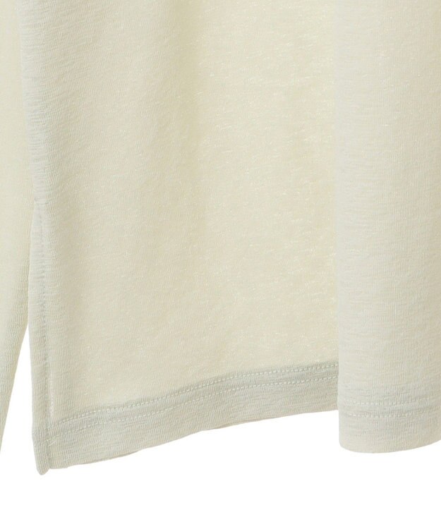 Green Parks シアー切替長袖プルオーバー Lime Green