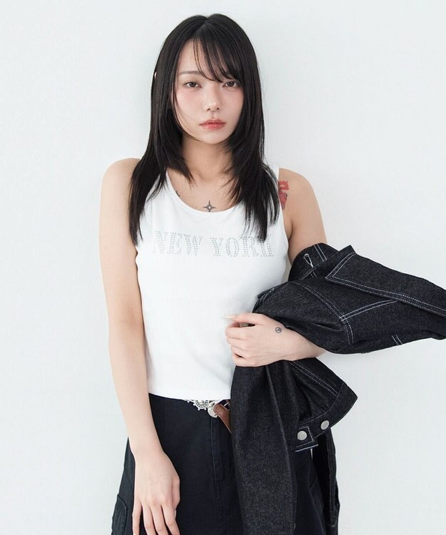 WEGO 【カップ付き】グラフィックカップインタンク 柄5