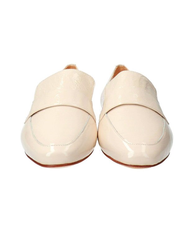 INTER-CHAUSSURES 【FABIO RUSCONI】モカデザインレザーシューズ アイボリーエナメル