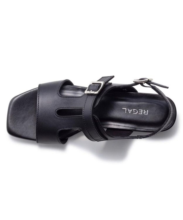 REGAL FOOT COMMUNITY 【リーガルレディース】F01S フラットサンダル ブラック