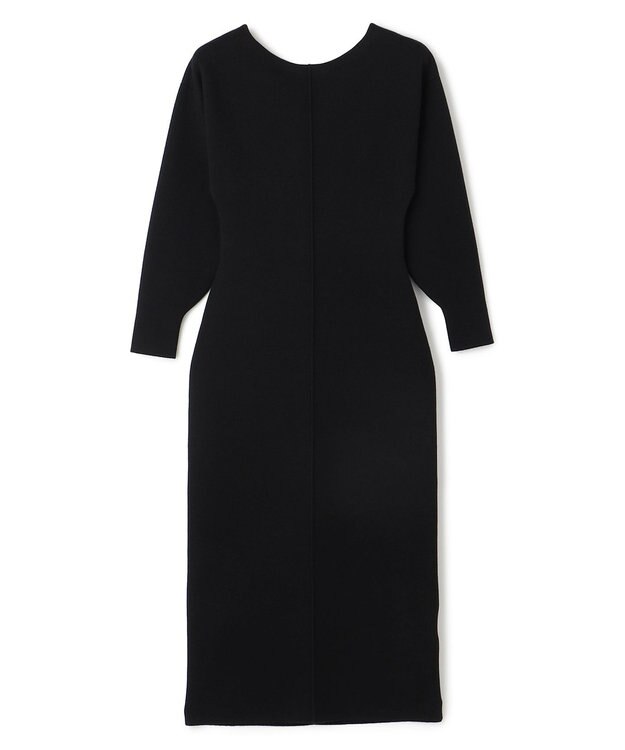 uncrave シルキーニット ワンピース（uncrave WHITE） ブラック