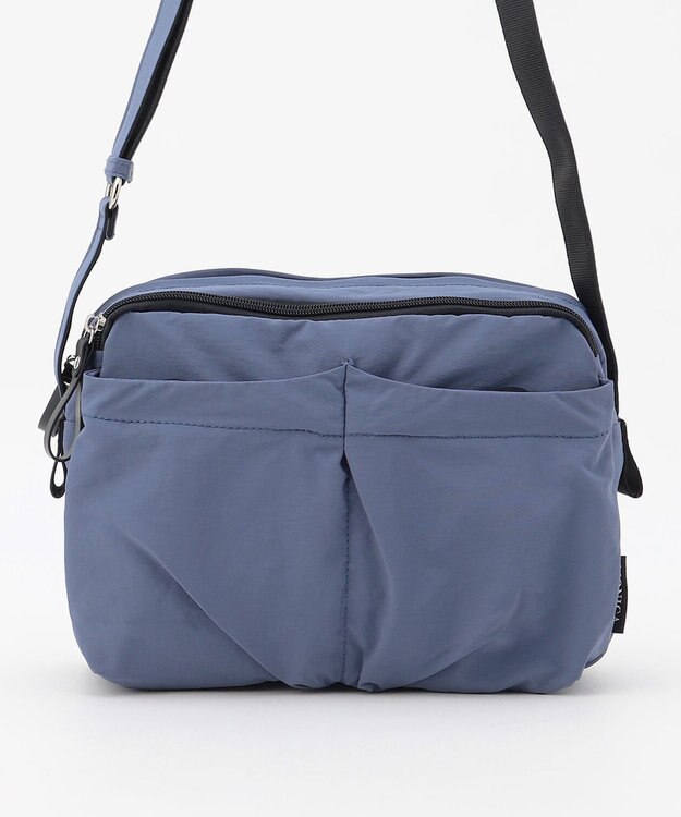 LA BAGAGERIE 【MONICA】フロントポケットショルダーバッグ ダークブルー