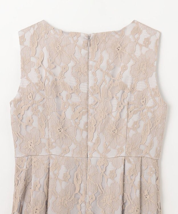 GRACE CONTINENTAL リバーレースタックドレス ベージュ