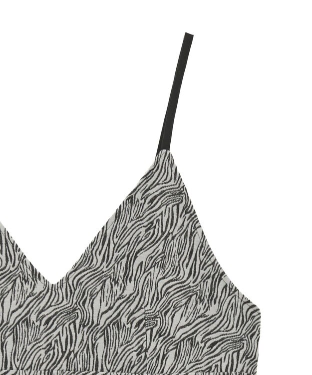 CRAFT STANDARD BOUTIQUE ゼブラ柄キャミワンピース Gray